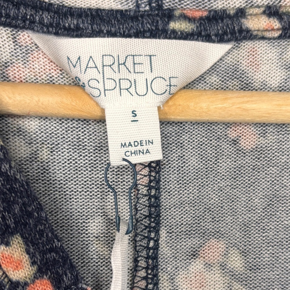 Floral Navy Women's Top - Picture 4 of 11